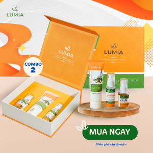 SET2: BỘ CHĂM SÓC DA MỤN TOÀN DIỆN LUMIA (GEL RỬA MẶT + SERUM DƯỠNG DA MỤN + SERUM NGỪA THÂM LÀM SÁNG DA)