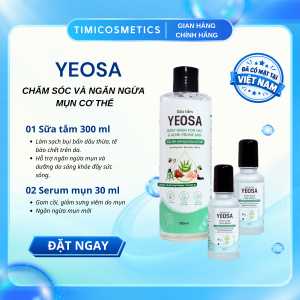 YEOSA Body Acne Care combo 3 - Sữa Tắm & Serum Chăm Sóc Da Mụn Cơ Thể 