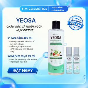 YEOSA Body Acne Care combo 4 - Sữa Tắm & Serum Chăm Sóc Da Mụn Cơ Thể 