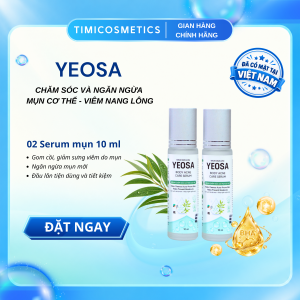 YEOSA Combo 2 Serum Chăm Sóc Mụn Cơ Thể 10ml | Giảm Mụn, Ngừa Mụn