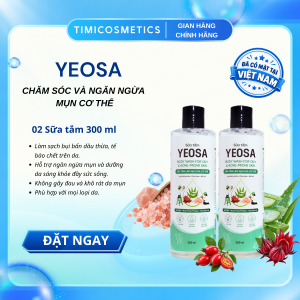 YEOSA Body Wash – Combo 2 Chai Sữa Tắm 300 ml Làm Sạch & Hỗ Trợ Ngừa Mụn Cơ Thể 