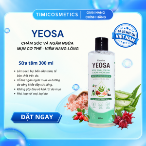 YEOSA Body Wash – Sữa Tắm 300 ml Làm Sạch & Hỗ Trợ Ngừa Mụn Cơ Thể 