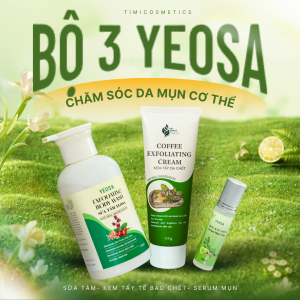 Bộ sản phẩm cao cấp YEOSA 1 - Giải pháp chăm sóc da chuyên biệt dành riêng cho da gặp tình trạng mụn cơ thể.