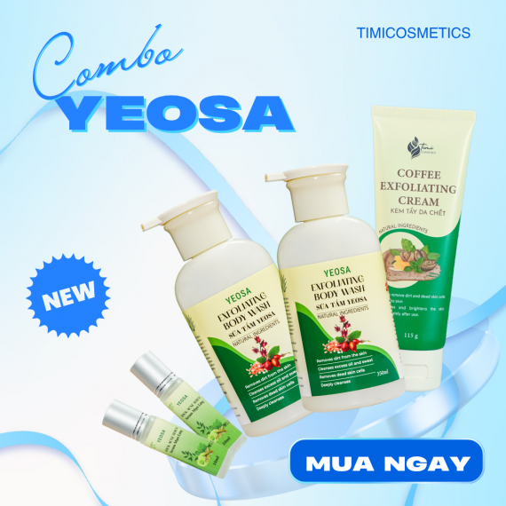 Bộ sản phẩm cao cấp YEOSA 6 - Giải pháp chăm sóc da chuyên biệt dành riêng cho da gặp tình trạng mụn cơ thể.
