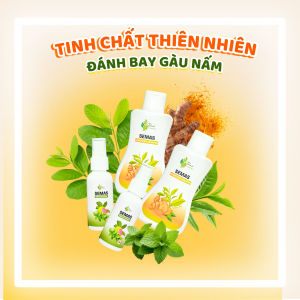 SEMAS 3- BỘ SẢN PHẨM DẦU GỘI VÀ XỊT TINH CHẤT ĐẶC TRỊ GÀU NGỨA VÀ NẤM DA ĐẦU NGUỒN GỐC THIÊN NHIÊN HIỆU QUẢ NHANH