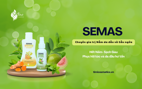 BỘ ĐÔI SEMAS TRỊ GÀU NGỨA VÀ NẤM DA ĐẦU NHƯ THẾ NÀO?
