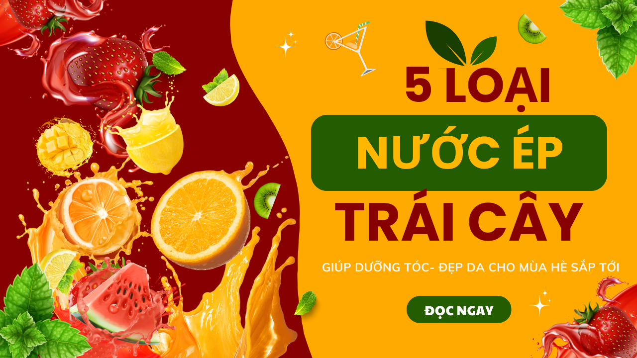 5 Loại Nước Trái Cây Dễ Làm, Giúp Dưỡng Tóc Đẹp Da
